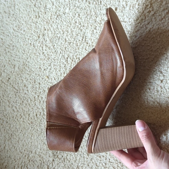 Corky's Brown Open Toe Slingback 3.5" Inch Heeled Sandals Size 9 - Picture 7 of 11